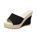 One-shaped Plum Blossom Platform Slippers