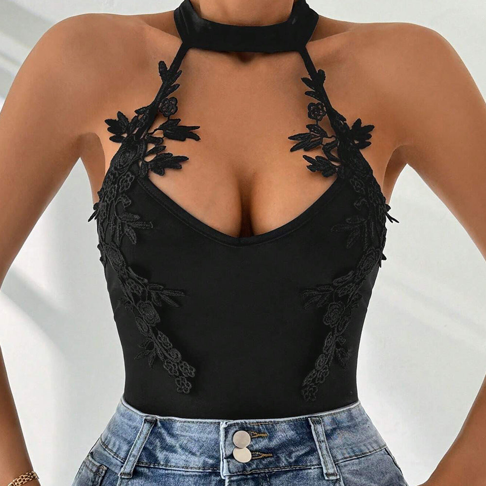 New SpringSummer Lace Jacquard Designer Jumpsuit