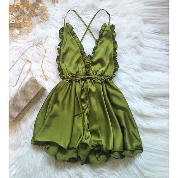 Fashion Women Sexy Sleepwear Style Jumpsuit Rompers Playsuit Trousers 3 color