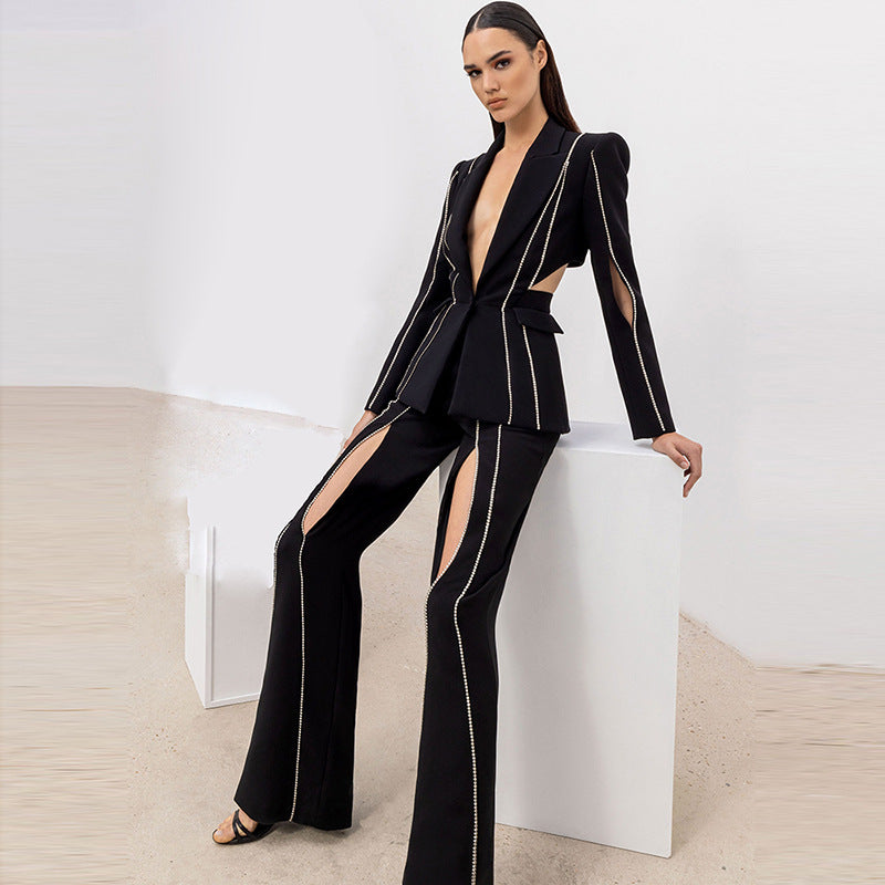 Fashion Celebrity Catwalk Hollow Set