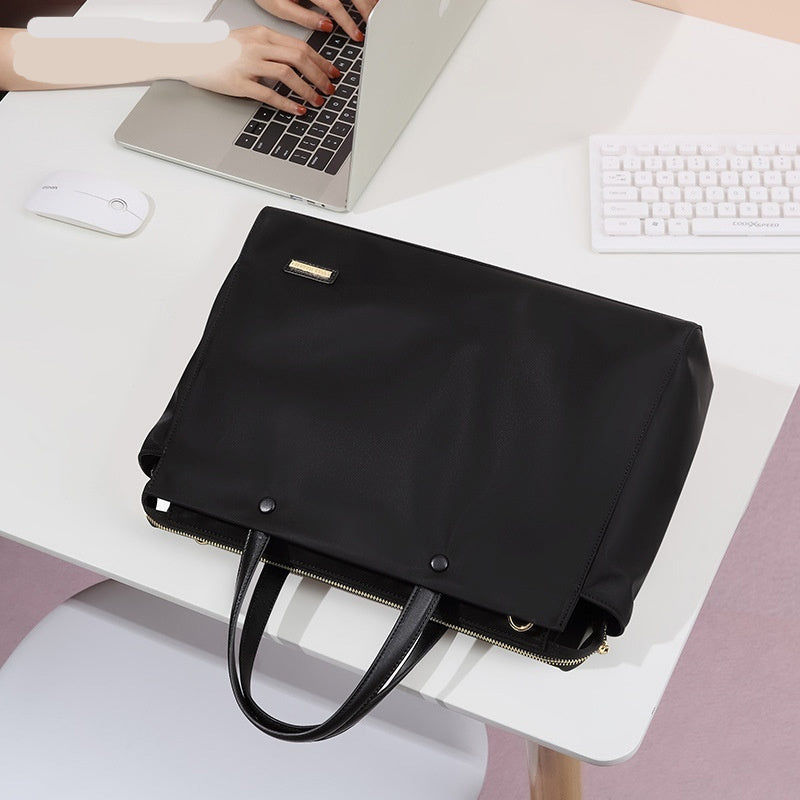 Dames bærbar taske afslappet business tote med stor kapacitet