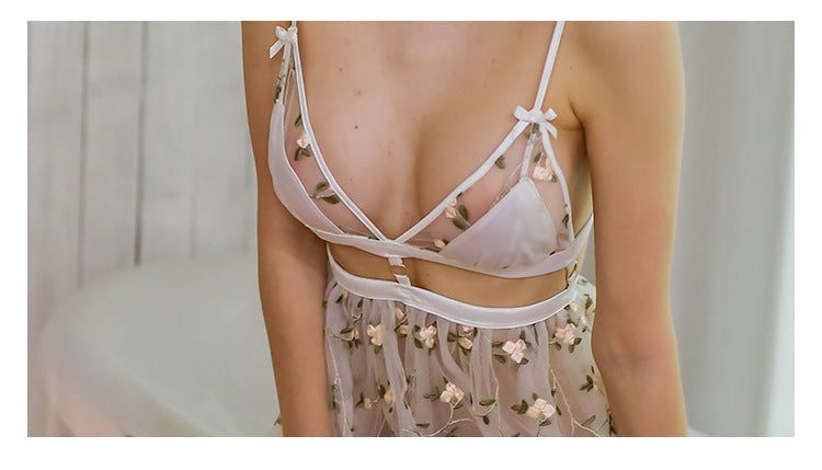 Bra dress skirt perspective nightdress
