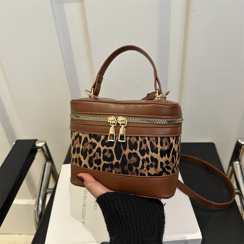 Ladies' Fashion Patchwork Single Shoulder Crossbody Small Square Bag Blogger