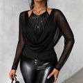 Stylish Minimalist And Uniquely Designed Long Sleeve Top For Women