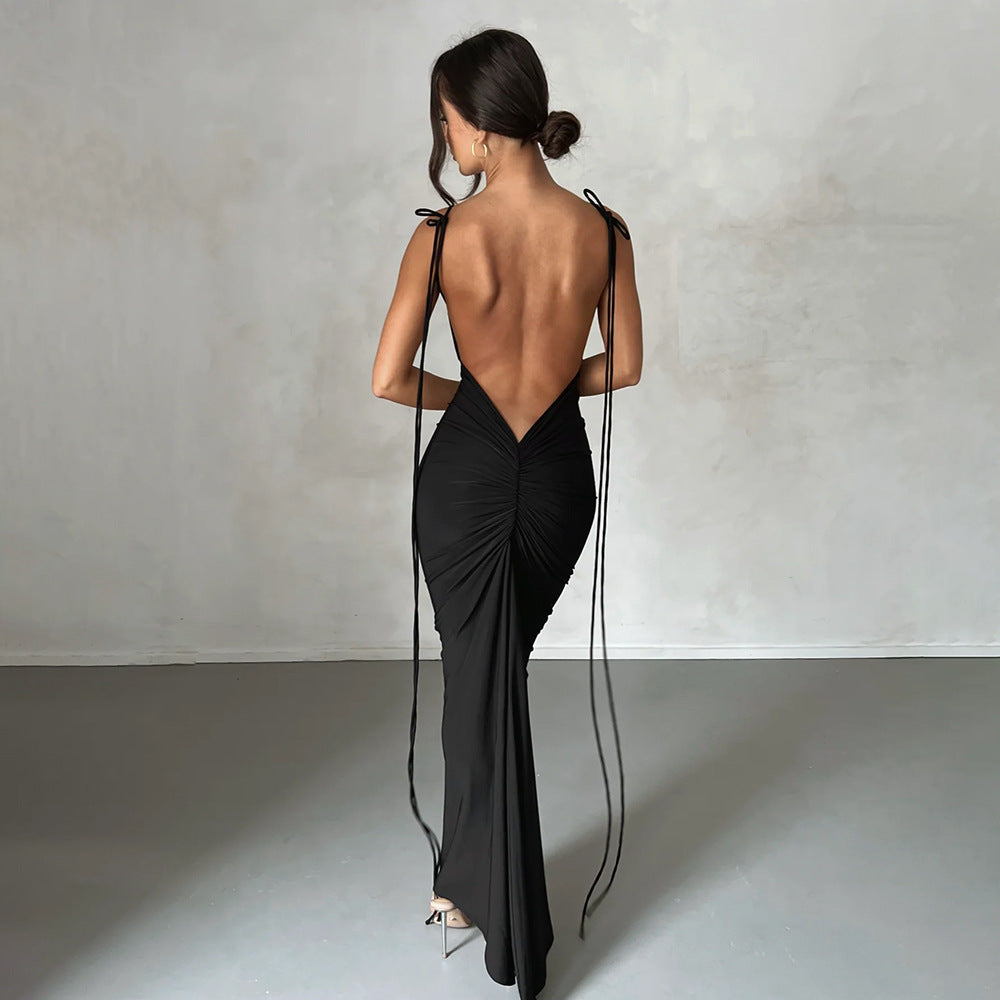Women's Nightdress Backless