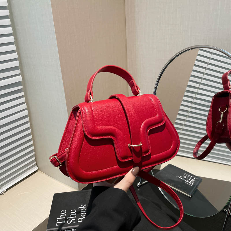 Stilfuld minimalistisk afslappet vestlig stil lille firkantet crossbody eller skuldertaske