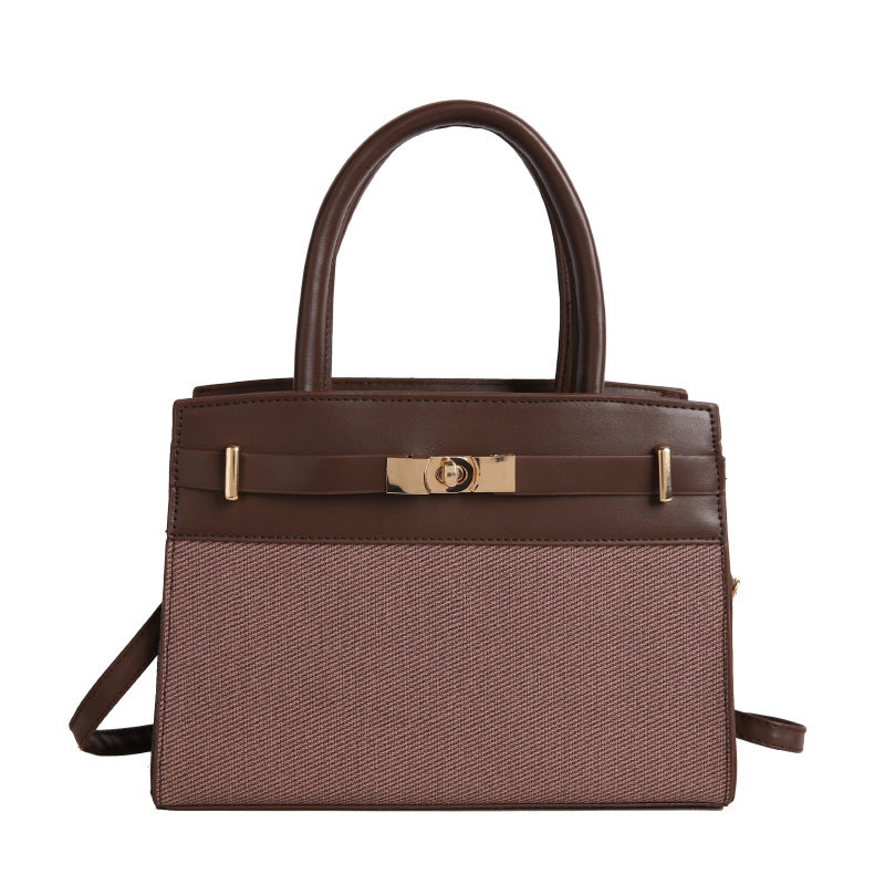Casual Retro Color-block Blogger Crossbody Shoulder Bag