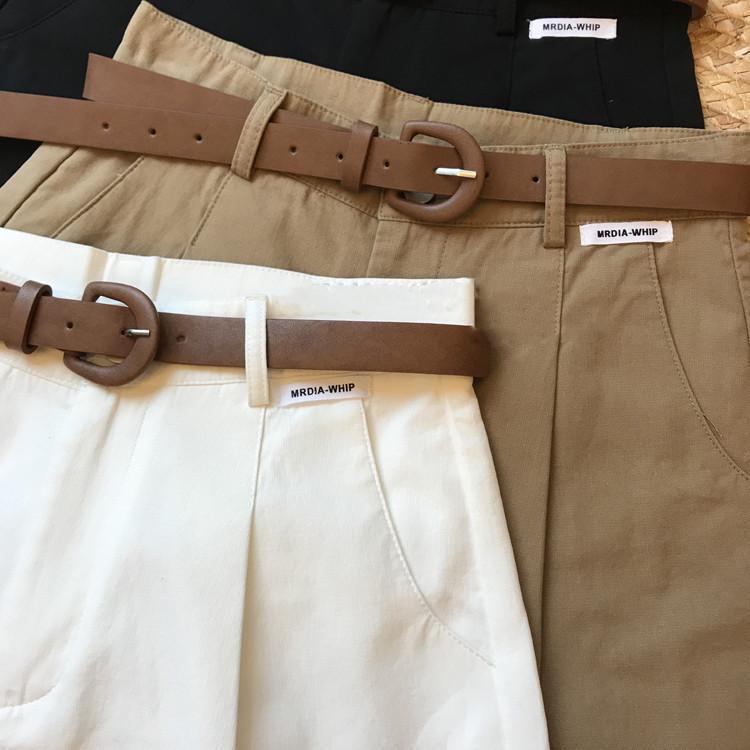 Pantalones de trabajo anchos de pierna, de talle alto, versátiles y relajados para mujer