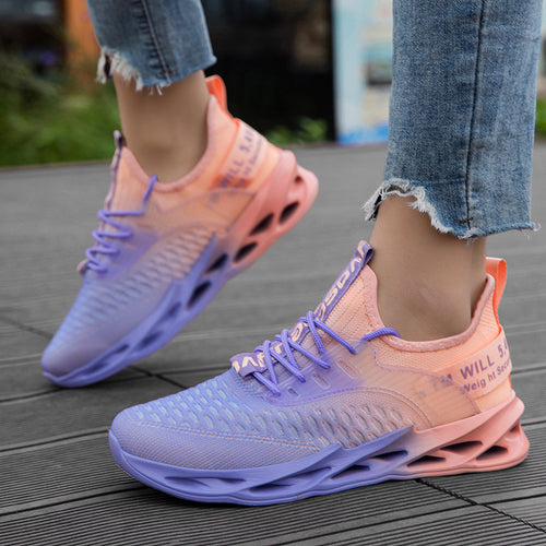 Couples Flyknit Plus-Size Casual Running Shoes