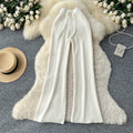 Soft And Chewy Knit Wide-leg Pants