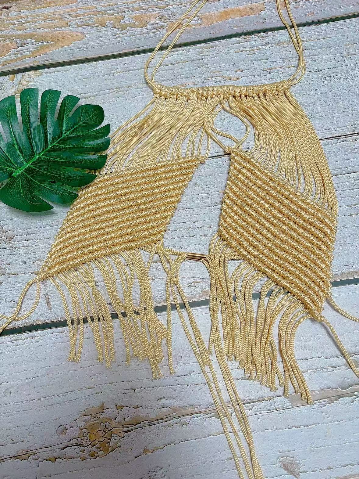 Women's Beach Vest Tassel Top