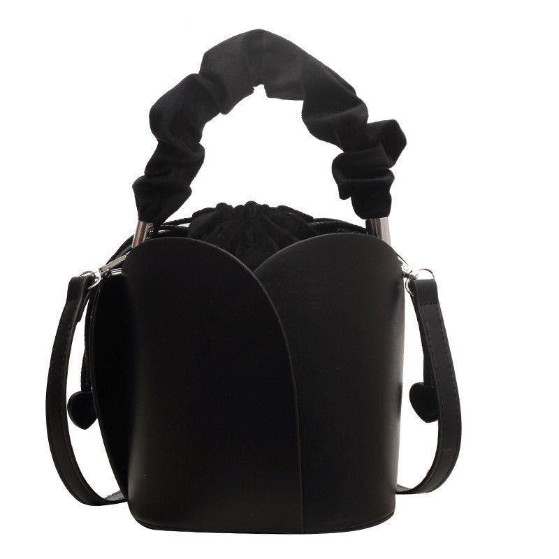 Womens PU Bucket Tote Crossbody Bag Blogger