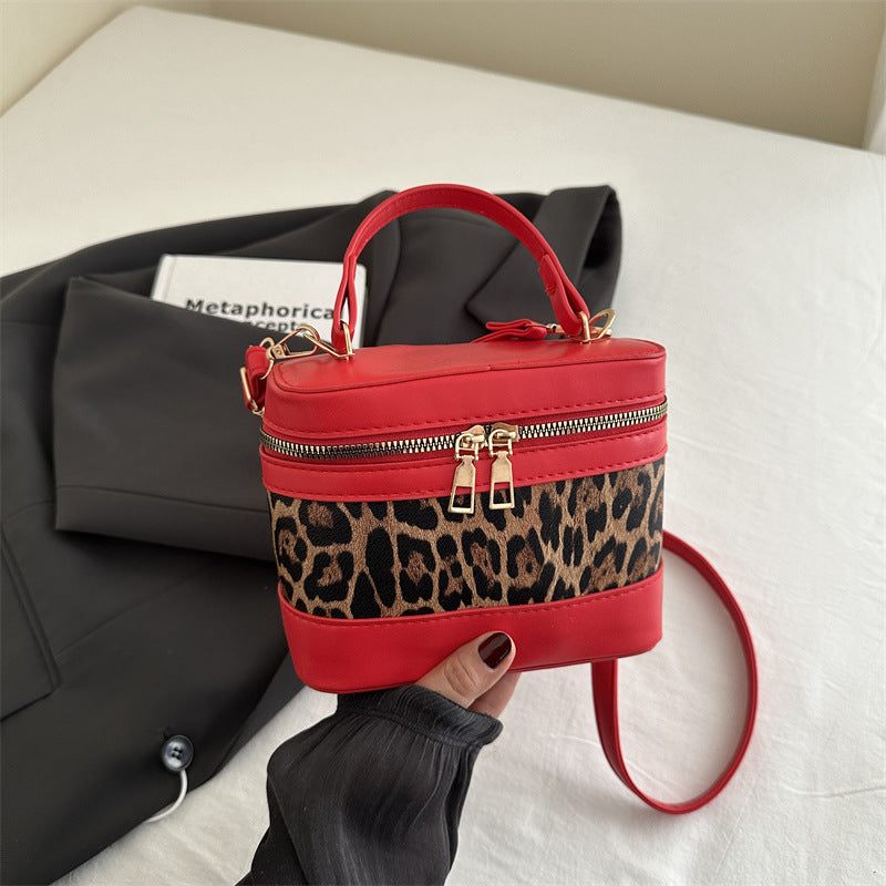Ladies' Fashion Patchwork Single Shoulder Crossbody Small Square Bag Blogger