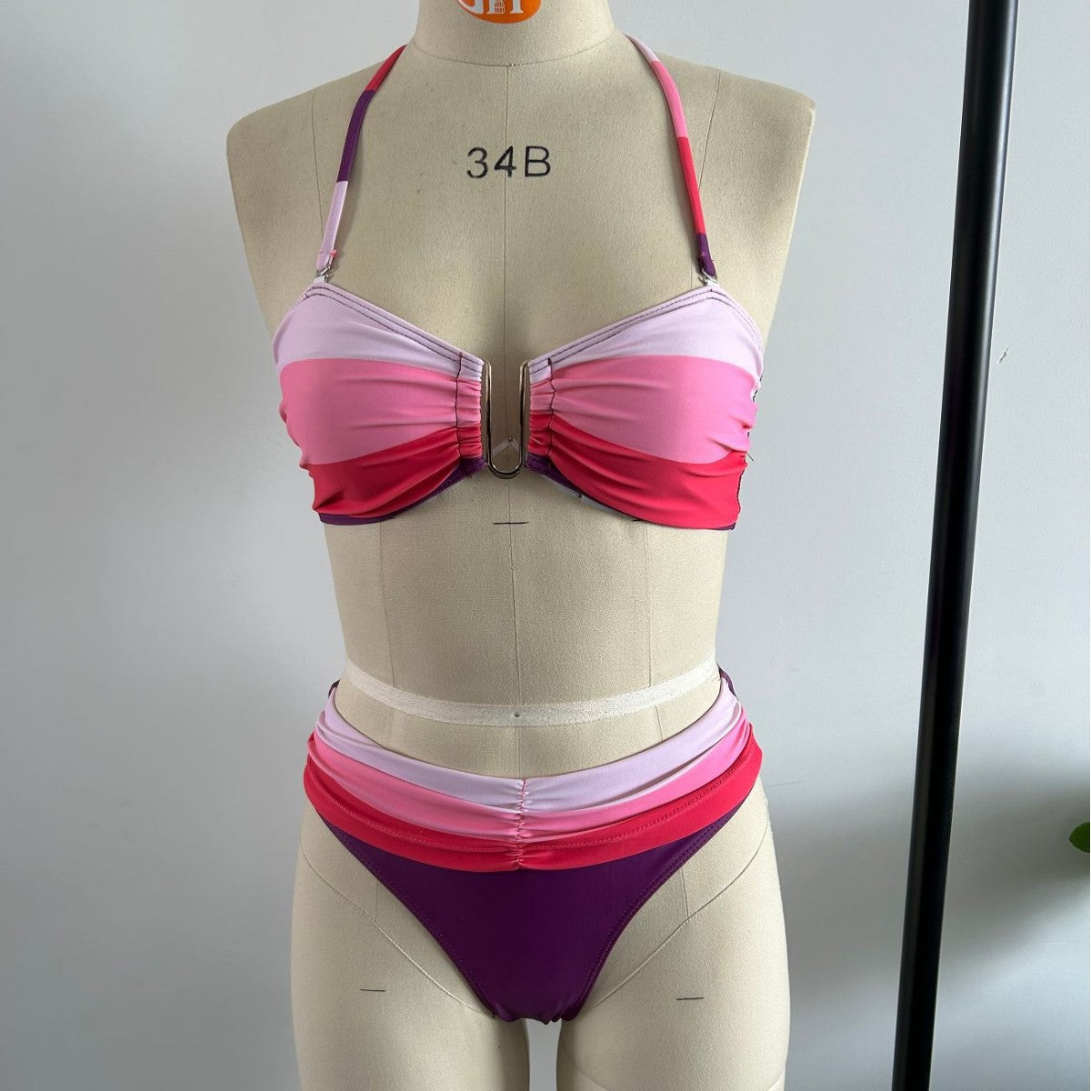 Gradient-colored Two-piece European And American Bikini