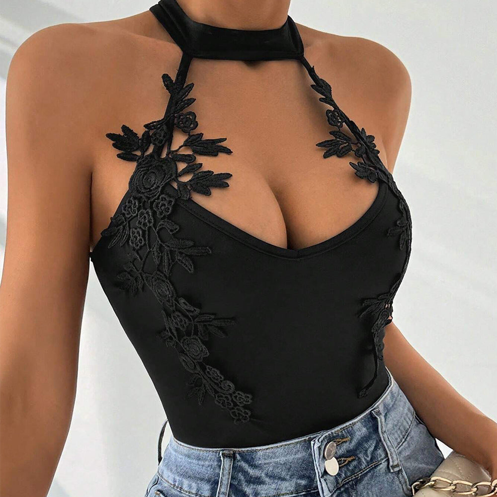 New SpringSummer Lace Jacquard Designer Jumpsuit