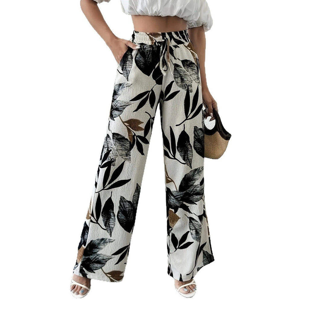 Bohemian Style Floral Print Pants For Women