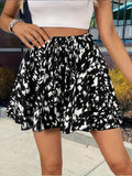 Pantalones cortos elásticos de verano para mujer con estampado