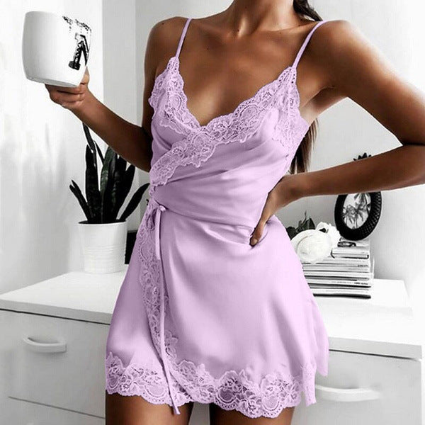Women's Pajamas Lace Sling Nightdress Fashion