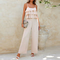 Women's European And American Style Lotus Leaf Jumpsuit